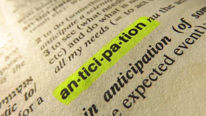 anticipate needs on set