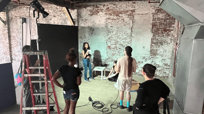 getting hired on set 